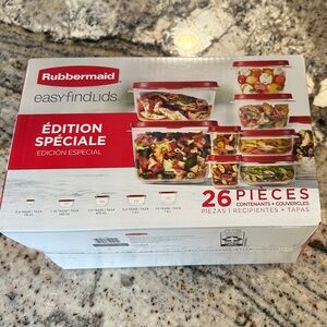 Rubbermaid Special Edition 26-Piece Set with Red Lids